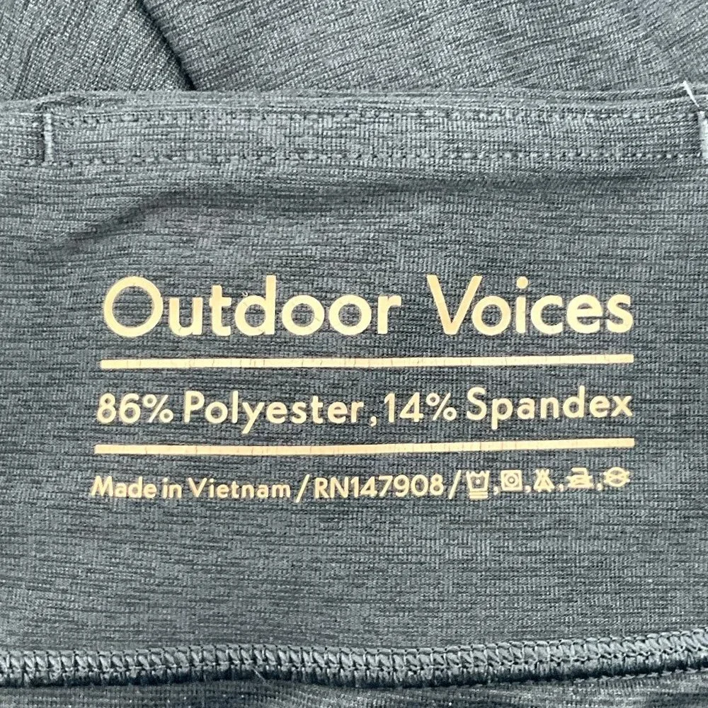 Outdoor Voices Leggings Women Medium Charcoal Gray‎ Athletic Wear Athleisure